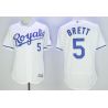 Cheap George Brett Royals Jersey From China White 2016 FLEXBASE #5 in Men Women Youth Size