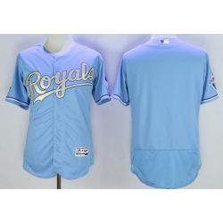 Cheap Royals Jersey From China Light Blue Blank 2016 FLEXBASE in Men Women Youth Size