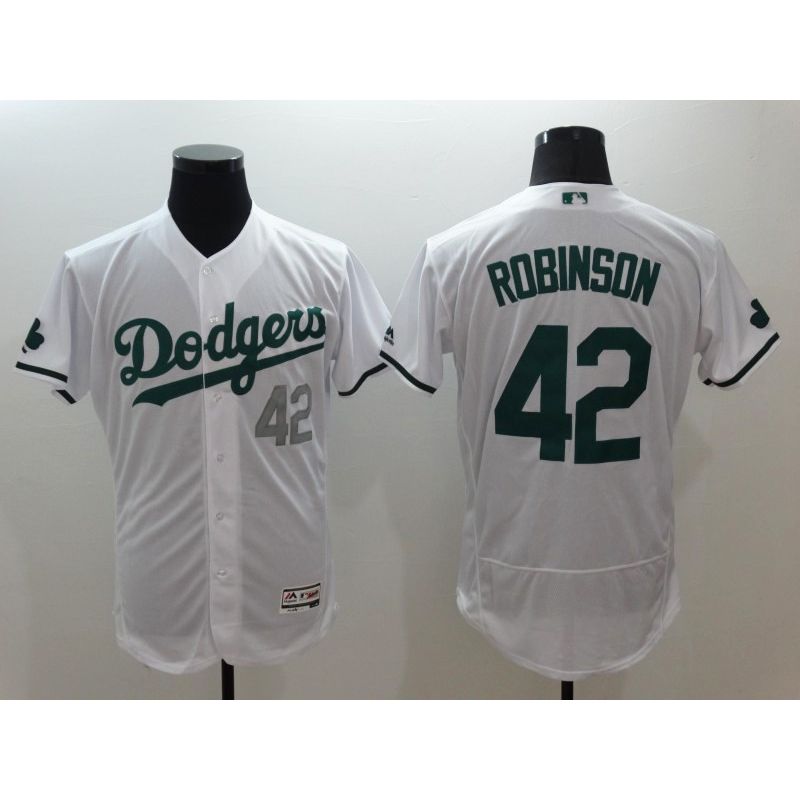 Cheap Jackie Robinson Dodgers Jersey From China White green lettering 2016 FLEXBASE #42 in Men Women Youth Size Cheap Jackie Robinson Dodgers Jersey From China White green lettering 2016 FLEXBASE #42 in Men Women Youth Size