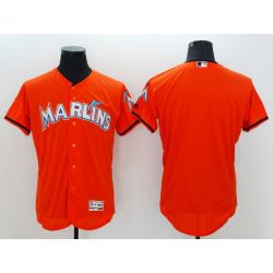 Cheap Marlins Jersey From China Orange Blank 2016 FLEXBASE in Men Women Youth Size