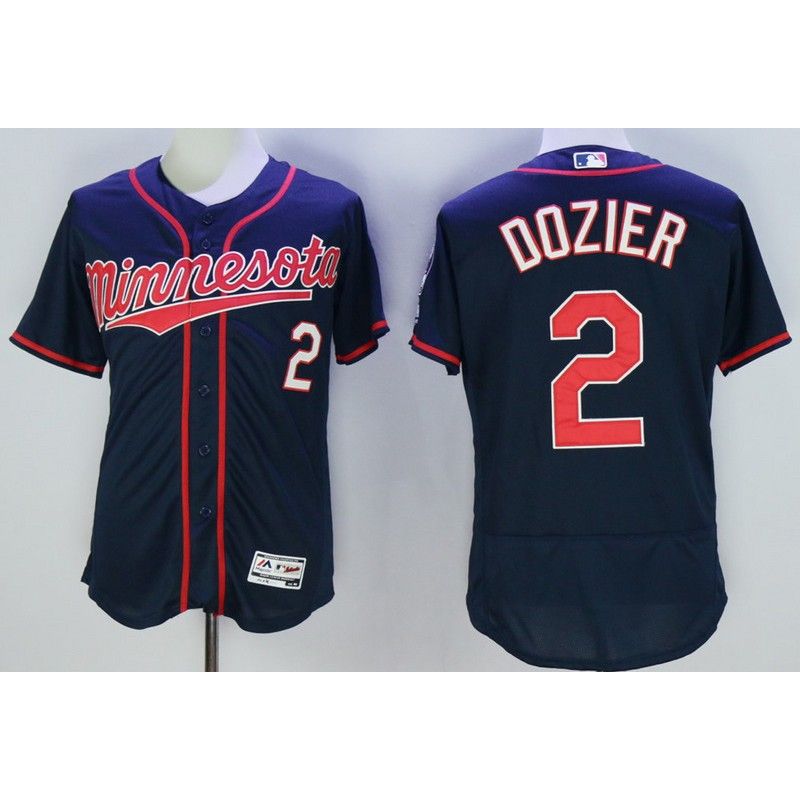 Cheap Brian Dozier Twins Jersey From China Blue 2016 FLEXBASE #2 in Men Women Youth Size