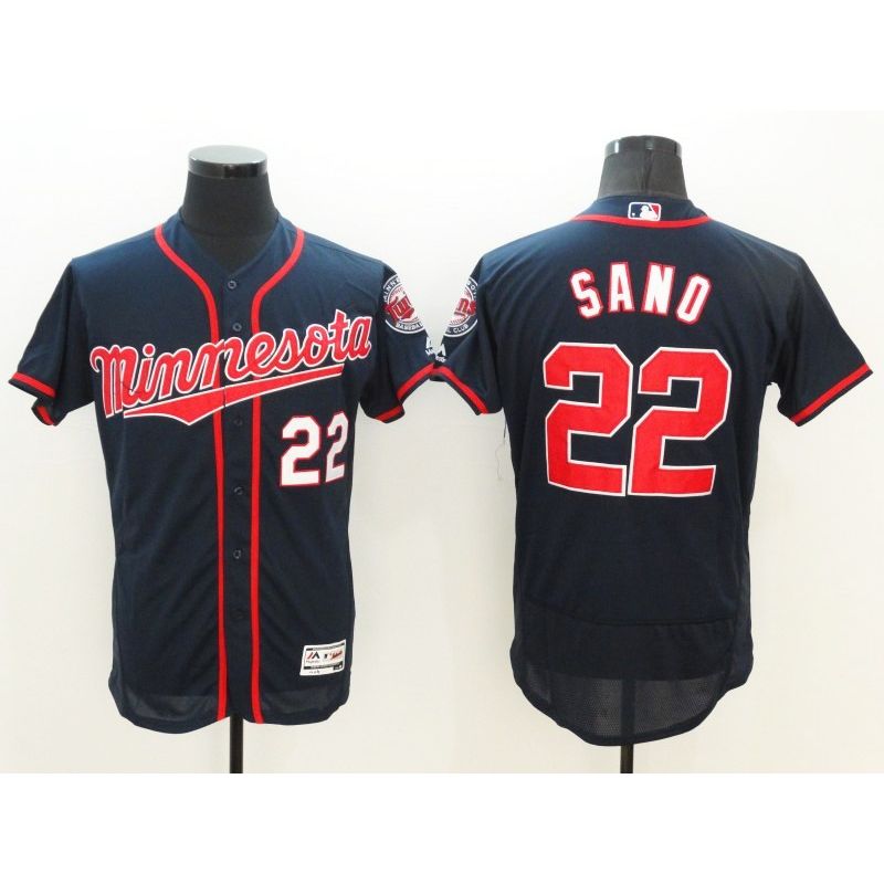 Cheap Miguel Sano Twins Jersey From China Blue 2016 FLEXBASE #22 in Men Women Youth Size