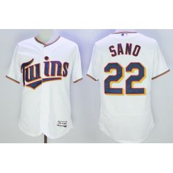 Cheap Miguel Sano Twins Jersey From China White 2016 FLEXBASE #22 in Men Women Youth Size