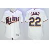 Cheap Miguel Sano Twins Jersey From China White 2016 FLEXBASE #22 in Men Women Youth Size
