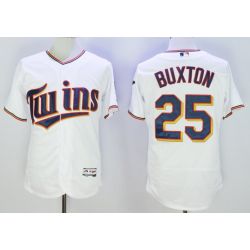 Cheap Byron Buxton Twins Jersey From China White 2016 FLEXBASE #25 in Men Women Youth Size