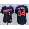 Cheap Kirby Puckett Twins Jersey From China Blue 2016 FLEXBASE #34 in Men Women Youth Size