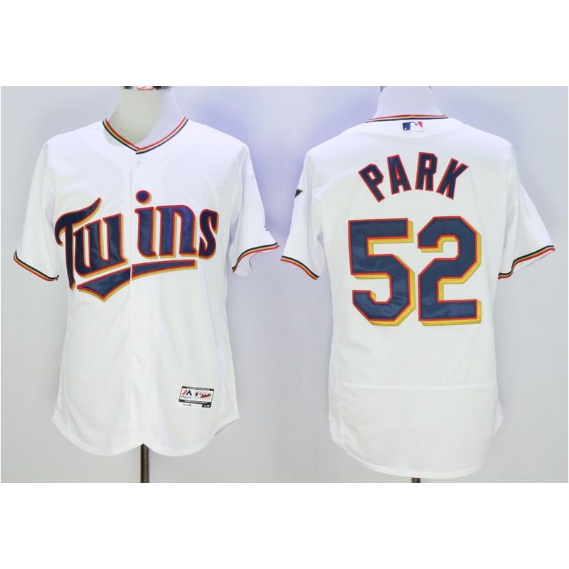 Cheap Byung Ho Park Twins Jersey From China White 2016 FLEXBASE #52 in Men Women Youth Size