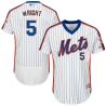 Cheap David Wright Mets Jersey From China White V-neck throwback 2016 FLEXBASE #5 in Men Women Youth Size