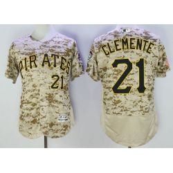 Cheap Roberto Clemente Pirates Jersey From China Camo 2016 FLEXBASE #21 in Men Women Youth Size