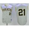 Cheap Roberto Clemente Pirates Jersey From China HEMP Grey 1962 Throwback #21 in Men Women Youth Size