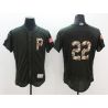 Cheap Andrew McCutchen Pirates Jersey From China Olive Salute To Service 2016 FLEXBASE #22 in Men Women Youth Size