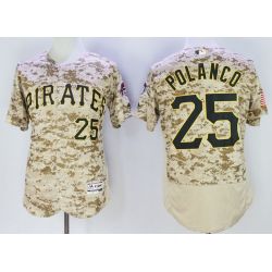 Cheap Gregory Polanco Pirates Jersey From China Camo 2016 FLEXBASE #25 in Men Women Youth Size