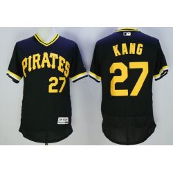 Cheap Jung-ho Kang Pirates Jersey From China Black throwback 2016 FLEXBASE #27 in Men Women Youth Size