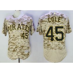 Cheap Gerrit Cole Pirates Jersey From China Camo 2016 FLEXBASE #45 in Men Women Youth Size