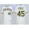 Cheap Gerrit Cole Pirates Jersey From China White throwback 2016 FLEXBASE #45 in Men Women Youth Size