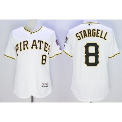 Cheap Willie Stargell Pirates Jersey From China White 2016 FLEXBASE #8 in Men Women Youth Size