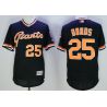 Cheap Barry Bonds Giants Jersey From China Black V-neck throwback 2016 FLEXBASE #25 in Men Women Youth Size