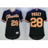 Cheap Buster Posey Giants Jersey From China Black V-neck throwback 2016 FLEXBASE #28 in Men Women Youth Size