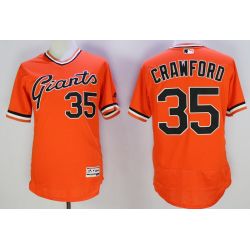 Cheap Brandon Crawford Giants Jersey From China Orange 1978 turn back the clock 2016 FLEXBASE #35 in Men Women Youth Size