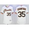 Cheap Brandon Crawford Giants Jersey From China White V-neck throwback 2016 FLEXBASE #35 in Men Women Youth Size