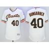 Cheap Madison Bumgarner Giants Jersey From China White V-neck throwback 2016 FLEXBASE #40 in Men Women Youth Size