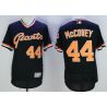 Cheap Willie McCovey Giants Jersey From China Black V-neck throwback 2016 FLEXBASE #44 in Men Women Youth Size