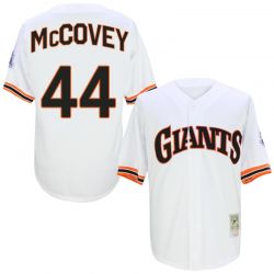 Cheap Willie McCovey Giants Jersey From China White throwback 2016 FLEXBASE #44 in Men Women Youth Size