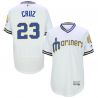 Cheap Nelson Cruz Mariners Jersey From China White V-neck 2016 FLEXBASE #23 in Men Women Youth Size