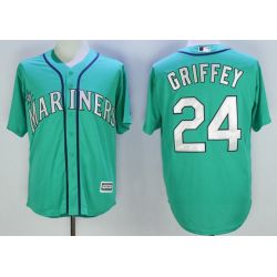 Cheap Ken Griffey Jr Mariners Jersey From China Green 2016 hall of fame #24 in Men Women Youth Size