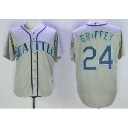 Cheap Ken Griffey Jr Mariners Jersey From China Grey 2016 hall of fame #24 in Men Women Youth Size