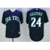 Cheap Ken Griffey Jr Mariners Jersey From China Navy Hall of fame 2016 FLEXBASE #24 in Men Women Youth Size