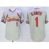 Cheap Ozzie Smith Cardinals Jersey From China Gray V-neck throwback 2016 FLEXBASE #1 in Men Women Youth Size