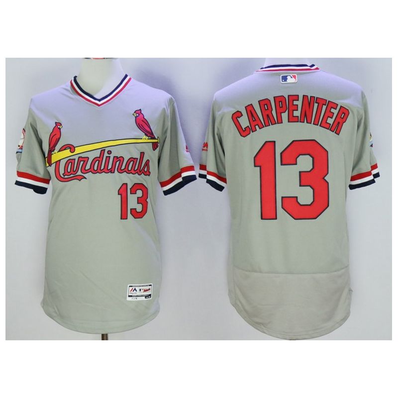 Cheap Matt Carpenter Cardinals Jersey From China Gray V-neck throwback 2016 FLEXBASE #13 in Men Women Youth Size Cheap Matt Carpenter Cardinals Jersey From China Gray V-neck throwback 2016 FLEXBASE #13 in Men Women Youth Size