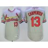 Cheap Matt Carpenter Cardinals Jersey From China Gray V-neck throwback 2016 FLEXBASE #13 in Men Women Youth Size