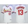 Cheap Matt Carpenter Cardinals Jersey From China White V-neck throwback 2016 FLEXBASE #13 in Men Women Youth Size