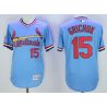 Cheap Randal Grichuk Cardinals Jersey From China Blue V-neck throwback 2016 FLEXBASE #15 in Men Women Youth Size