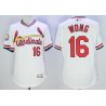 Cheap Kolten Wong Cardinals Jersey From China White V-neck throwback 2016 FLEXBASE #16 in Men Women Youth Size