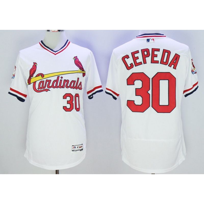 Cheap Orlando Cepeda Cardinals Jersey From China White V-neck throwback 2016 FLEXBASE #30 in Men Women Youth Size Cheap Orlando Cepeda Cardinals Jersey From China White V-neck throwback 2016 FLEXBASE #30 in Men Women Youth Size