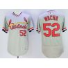 Cheap Michael Wacha Cardinals Jersey From China Gray V-neck throwback 2016 FLEXBASE #52 in Men Women Youth Size