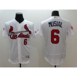 Cheap Stan Musial Cardinals Jersey From China White Fashion Stars & Stripes 2016 FLEXBASE #6 in Men Women Youth Size