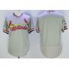 Cheap Cardinals Jersey From China Gray V-neck throwback Blank 2016 FLEXBASE in Men Women Youth Size