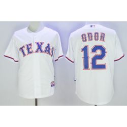 Cheap Rougned Odor Rangers Jersey From China White #12 in Men Women Youth Size