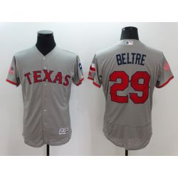 Cheap Adrian Beltre Rangers Jersey From China Grey Fashion Stars & Stripes 2016 FLEXBASE #29 in Men Women Youth Size