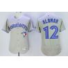 Cheap Roberto Alomar Blue Jays Jersey From China Gray 2016 FLEXBASE #12 in Men Women Youth Size