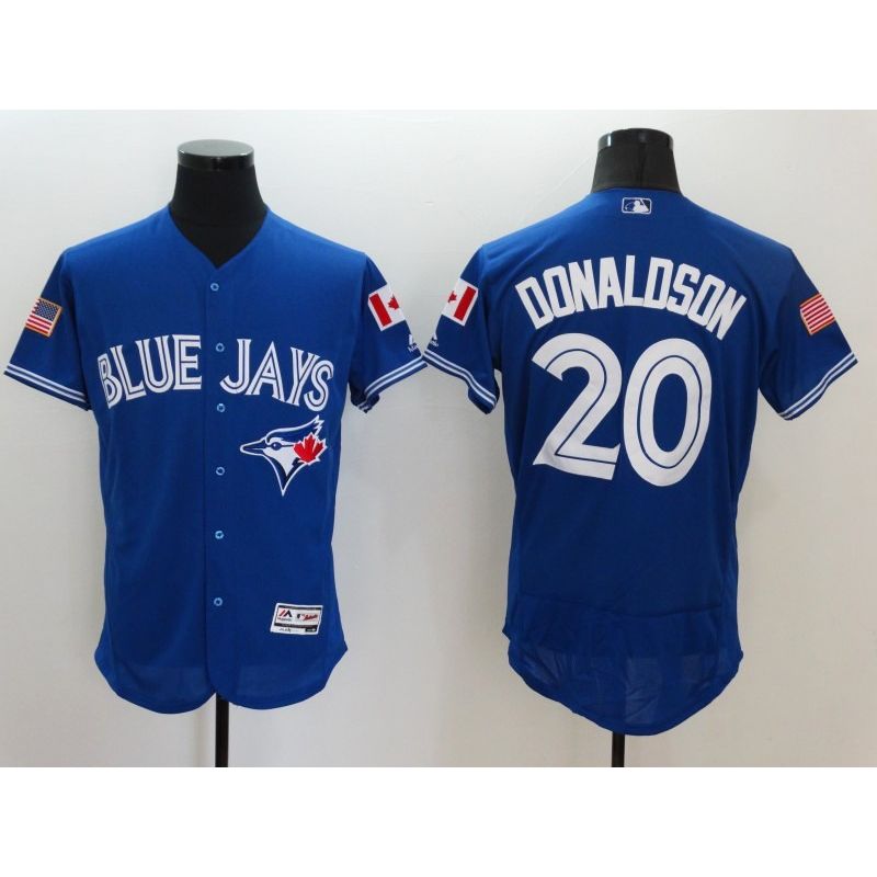 Cheap Josh Donaldson Blue Jays Jersey From China Blue Fashion Stars & Stripes 2016 FLEXBASE #20 in Men Women Youth Size Cheap Josh Donaldson Blue Jays Jersey From China Blue Fashion Stars & Stripes 2016 FLEXBASE #20 in Men Women Youth Size