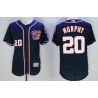 Cheap Daniel Murphy Nationals Jersey From China Blue 2016 FLEXBASE #20 in Men Women Youth Size