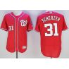 Cheap Max Scherzer Nationals Jersey From China Red 2016 FLEXBASE #31 in Men Women Youth Size