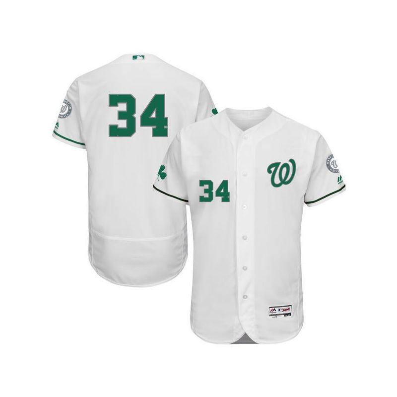 Cheap Bryce Harper Nationals Jersey From China White Celtic 2016 FLEXBASE #34 in Men Women Youth Size