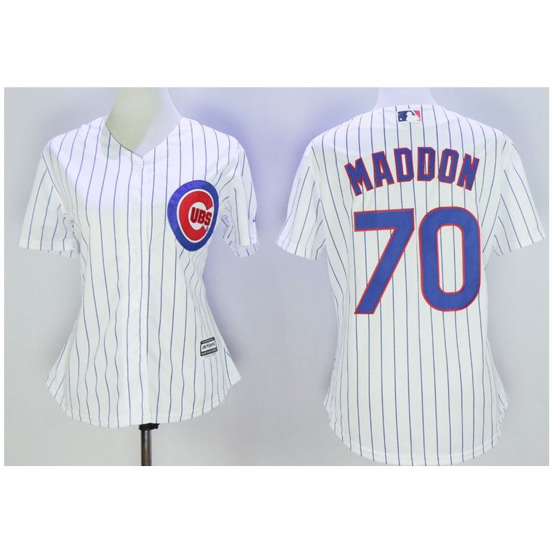 Cheap Joe Maddon Cubs Women Jersey From China White #70