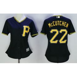 Cheap Andrew McCutchen Pirates Women Jersey From China Black #22